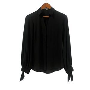 3 for $30! Express black sheer button down‎ blouse. Size xs